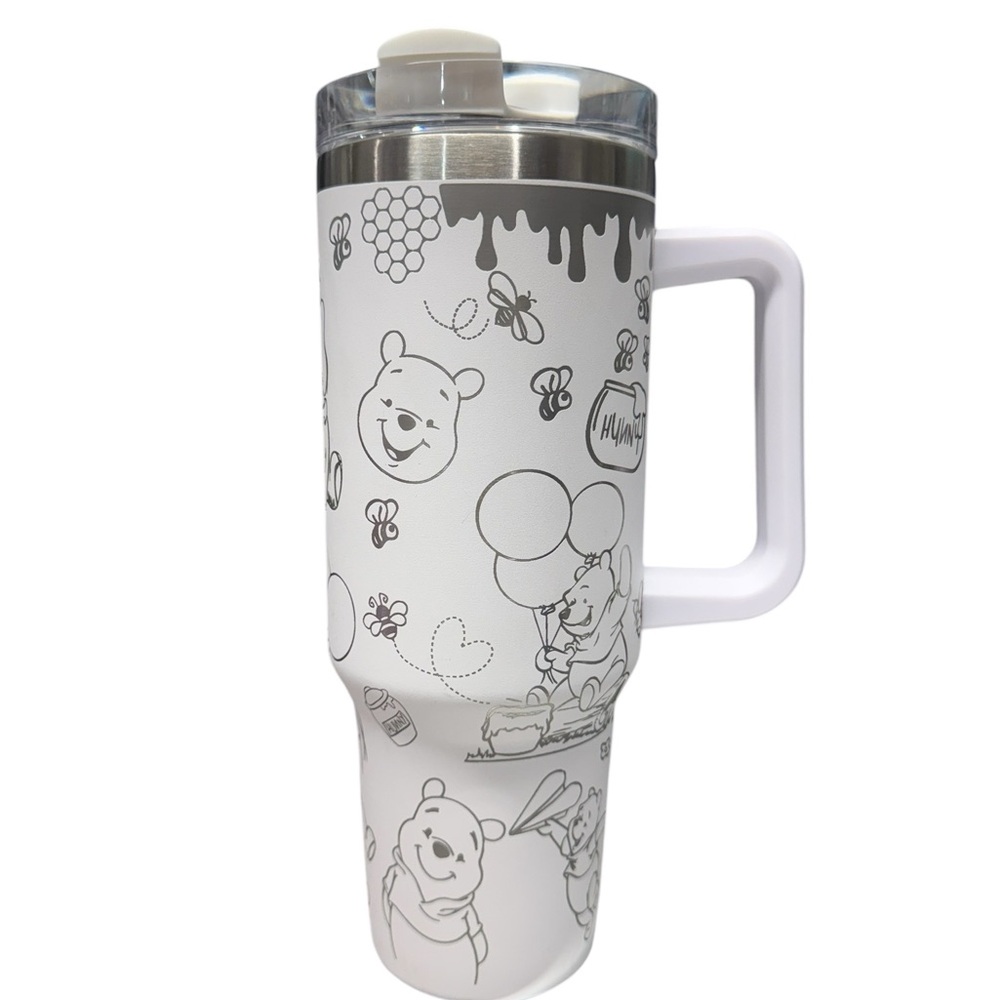 New 40oz laser engraved Winnie the Pooh Tumbler. - Picture 3 of 4